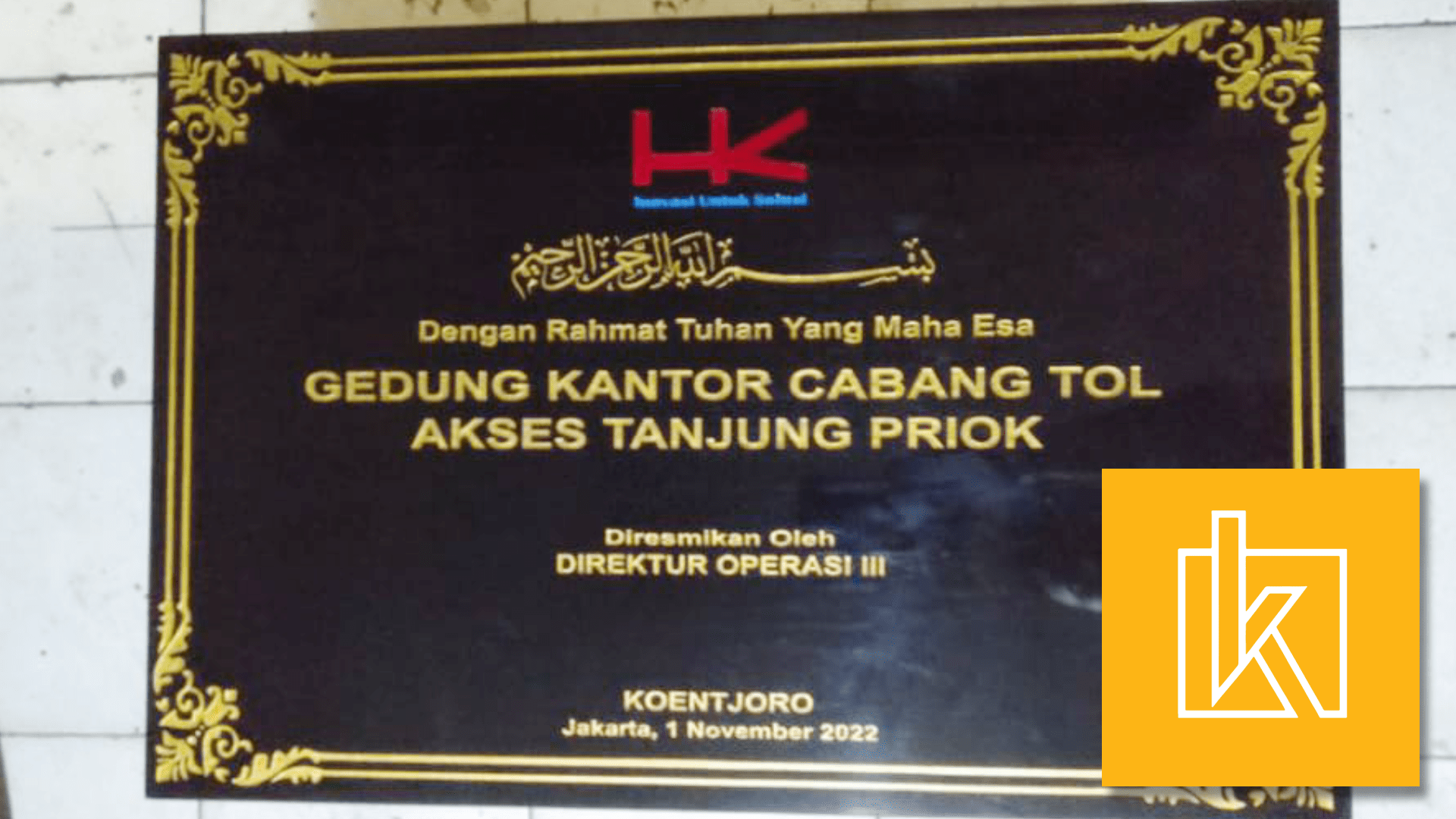 Standar Ukuran Prasasti Peresmian Untuk Beragam Acara